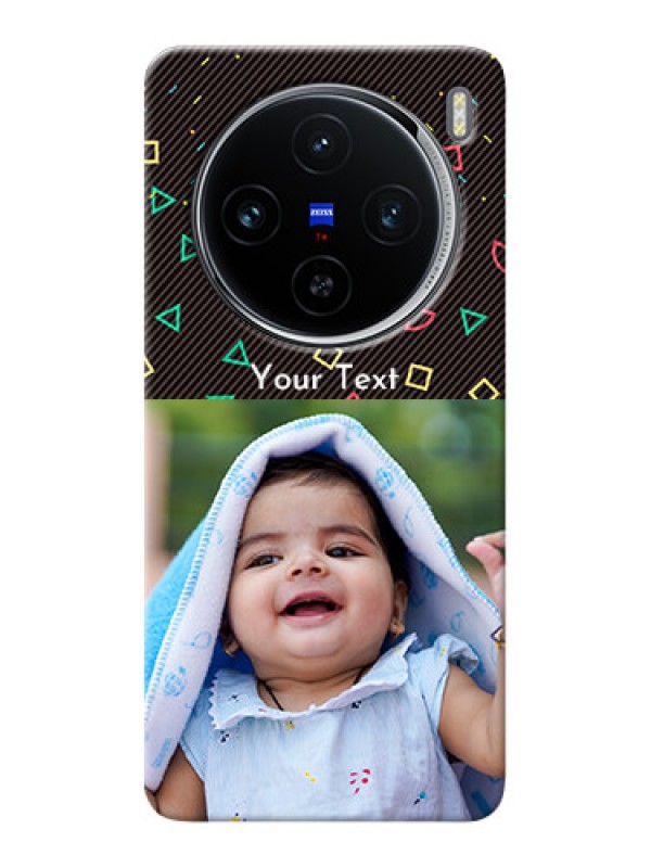 Custom Vivo X100 5G custom mobile cases with confetti birthday design