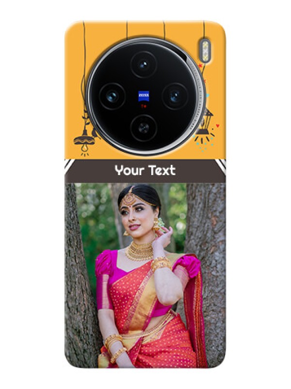 Custom Vivo X100 5G custom back covers with Family Picture and Icons