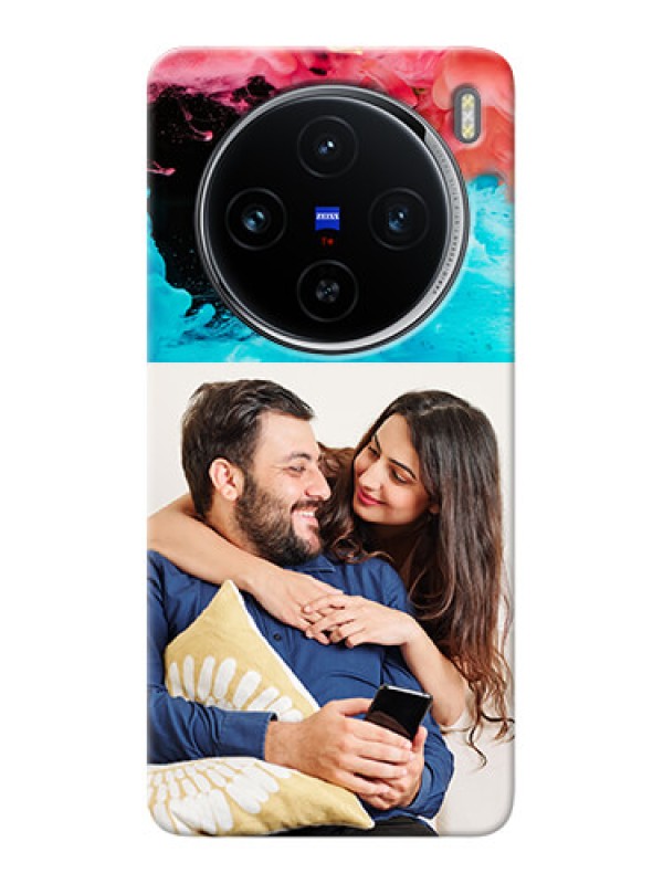 Custom Vivo X100 5G Mobile Cases: Quote with Acrylic Painting Design