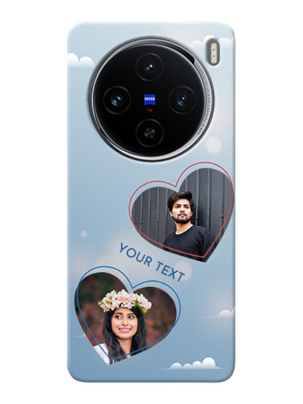 Custom Vivo X100 5G Phone Cases: Blue Color Couple Design