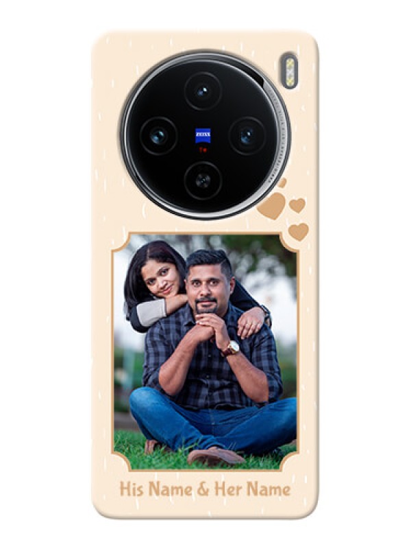 Custom Vivo X100 5G mobile phone cases with confetti love design