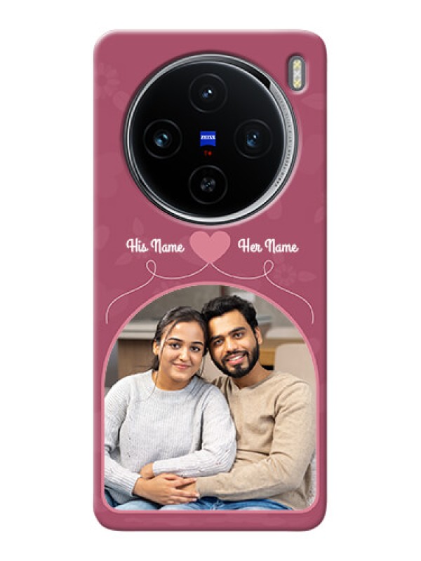 Custom Vivo X100 5G mobile phone covers: Love Floral Design