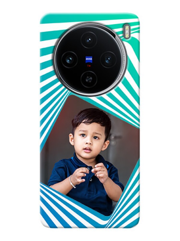 Custom Vivo X100 5G Personalised Mobile Covers: Abstract Spiral Design