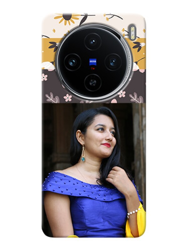 Custom Vivo X100 5G mobile cases online: Stylish Floral Design