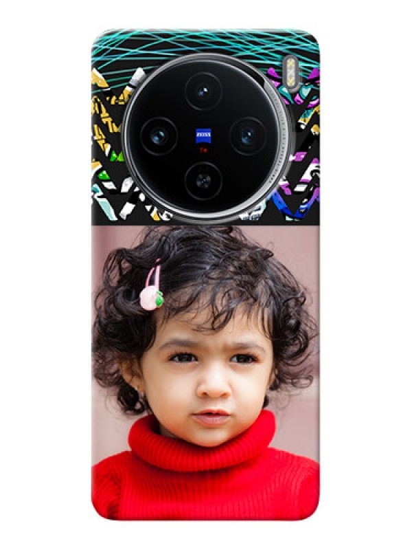 Custom Vivo X100 5G personalized phone covers: Neon Abstract Design