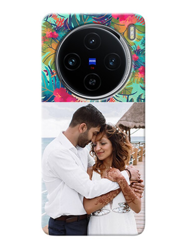 Custom Vivo X100 5G Personalized Phone Cases: Watercolor Floral Design