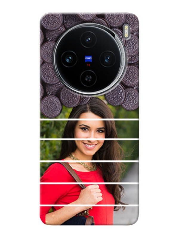 Custom Vivo X100 5G Custom Mobile Covers with Oreo Biscuit Design