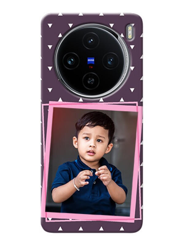 Custom Vivo X100 5G Phone Cases: Triangle Pattern Dotted Design