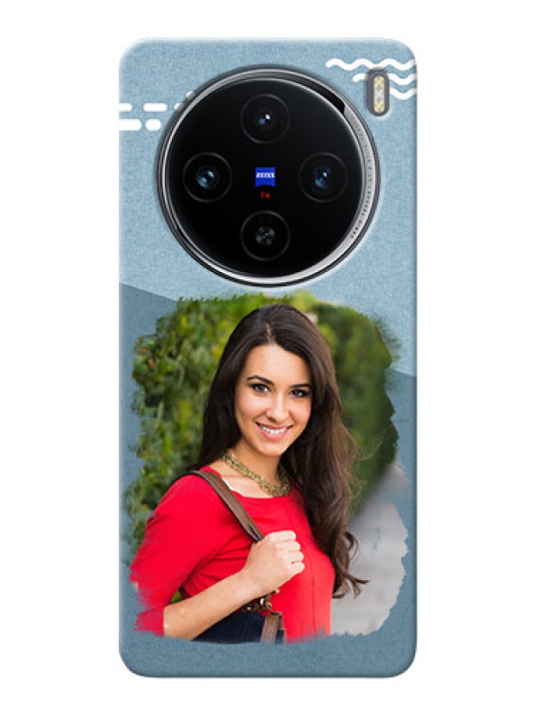 Custom Vivo X100 5G custom mobile phone covers: Grunge Line Art Design