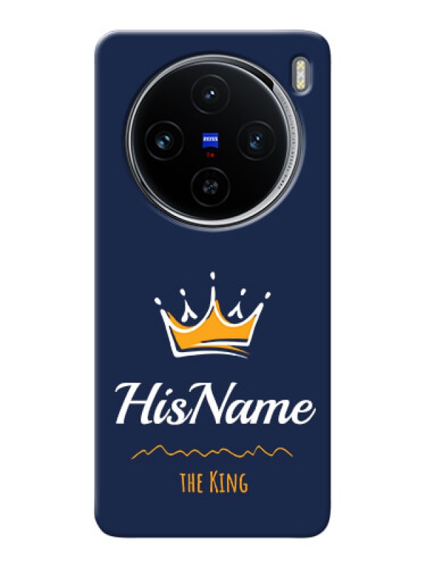 Custom Vivo X100 5G King Phone Case with Name