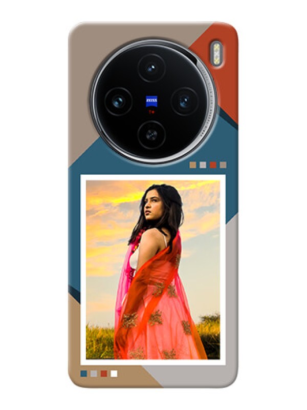 Custom Vivo X100 5G Personalized Phone Case with Retro color pallet Design