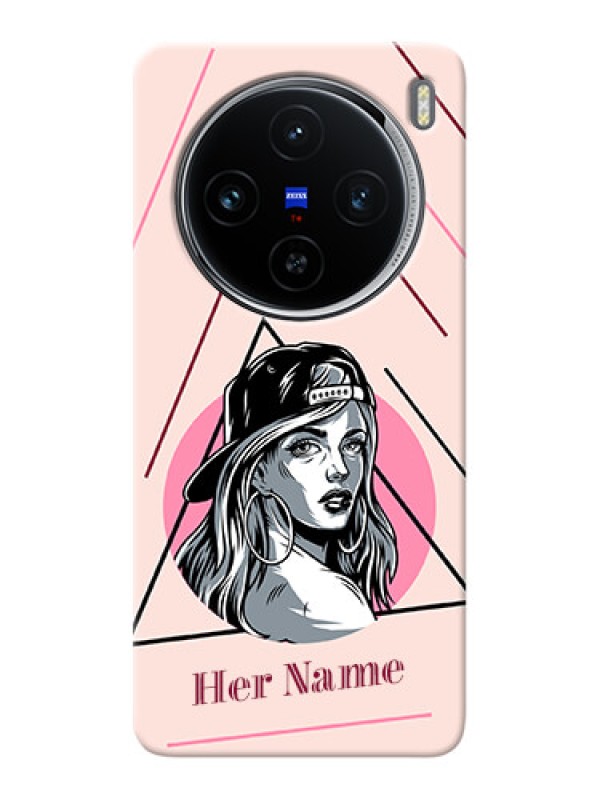 Custom Vivo X100 5G Personalized Phone Case with Rockstar Girl Design