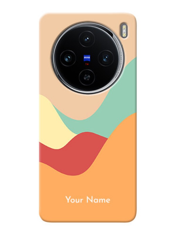Custom Vivo X100 5G Personalized Phone Case with Ocean Waves Multiwithcolour Design