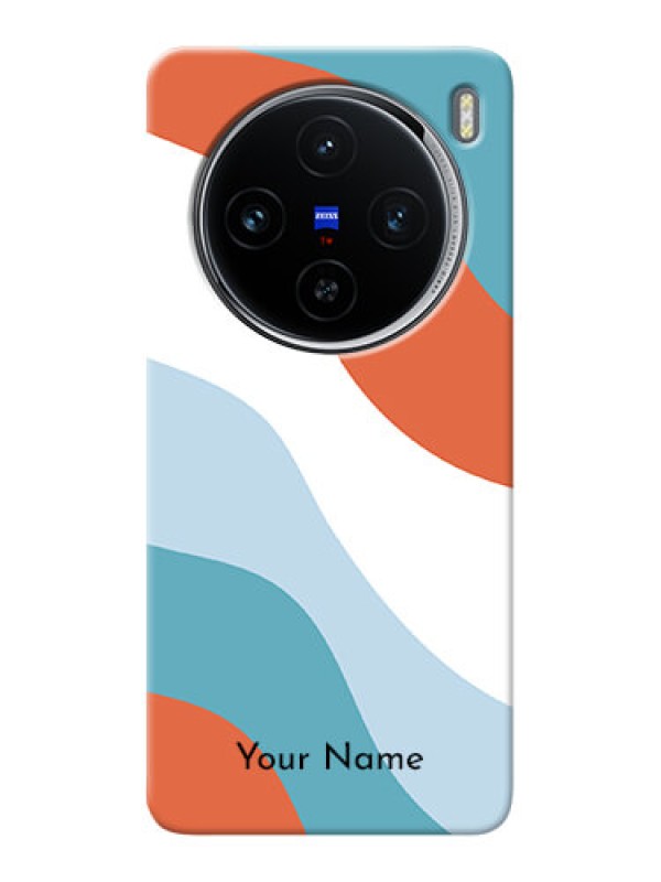 Custom Vivo X100 5G Custom Mobile Case with coloured Waves Design