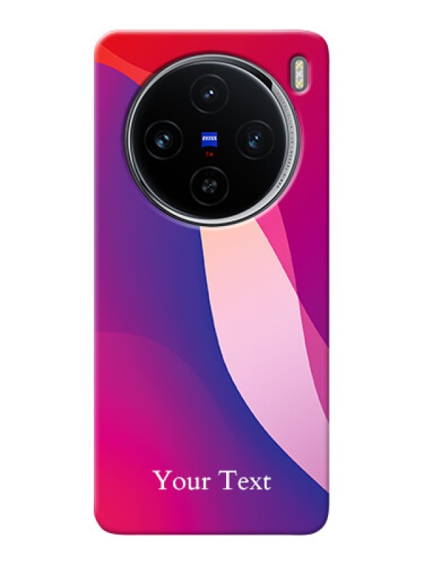 Custom Vivo X100 5G Personalized Phone Case with Digital abstract Overlap Design