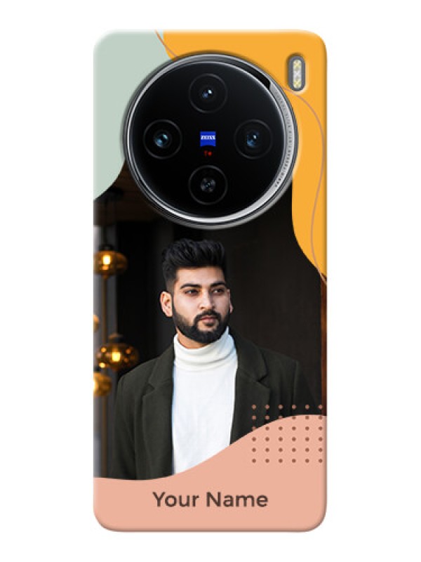 Custom Vivo X100 5G Personalized Phone Case with Triwithcoloured overlay design