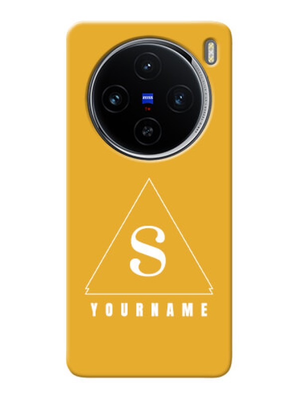Custom Vivo X100 5G Personalized Phone Case with simple triangle Design