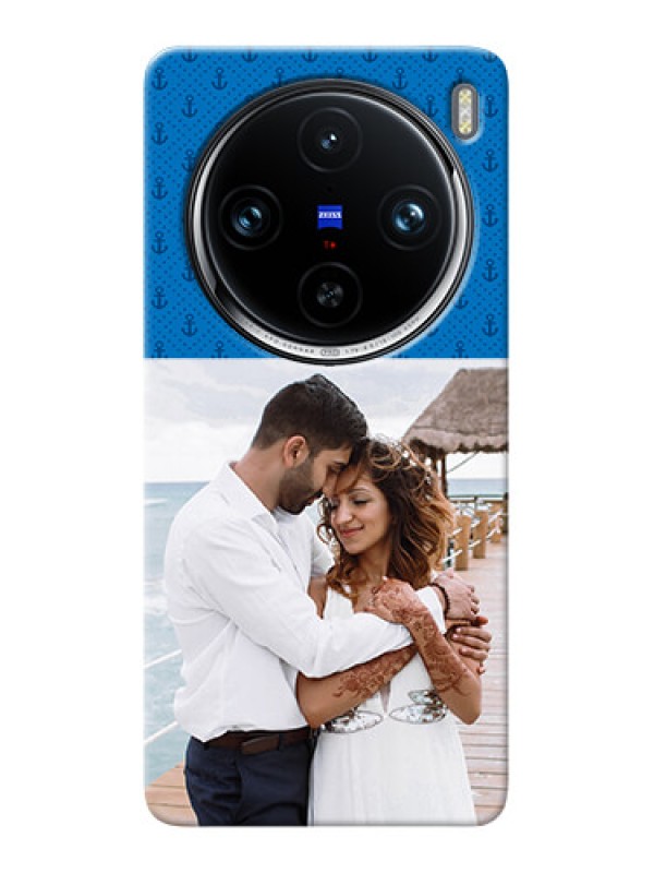 Custom Vivo X100 Pro 5G Mobile Phone Covers: Blue Anchors Design