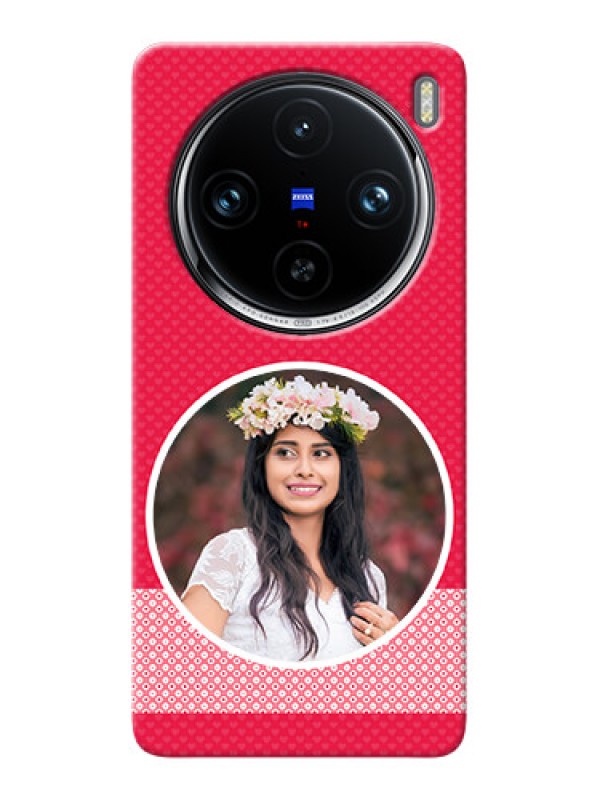 Custom Vivo X100 Pro 5G Mobile Covers Online: Pink Pattern Design