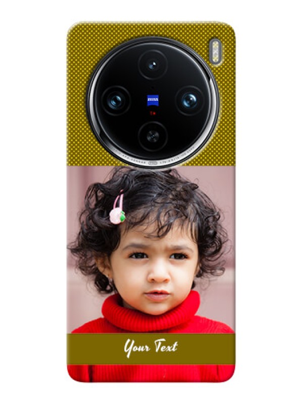 Custom Vivo X100 Pro 5G custom mobile back covers: Simple Green Color Design