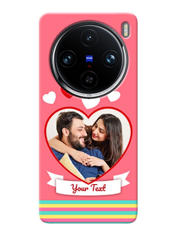 Custom Vivo X100 Pro 5G Personalised mobile covers: Love Doodle Design