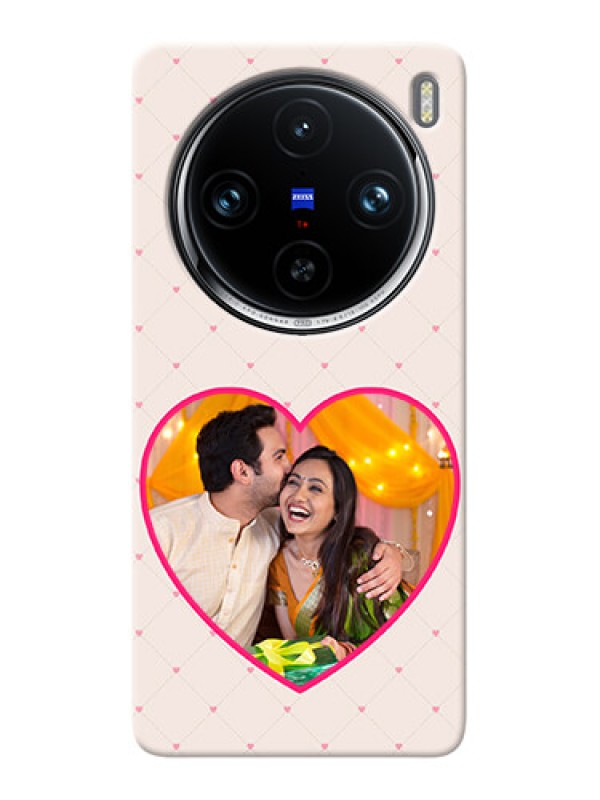 Custom Vivo X100 Pro 5G Personalized Mobile Covers: Heart Shape Design