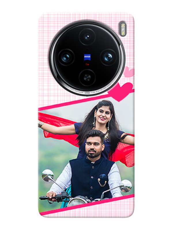 Custom Vivo X100 Pro 5G Personalised Phone Cases: Love Shape Heart Design