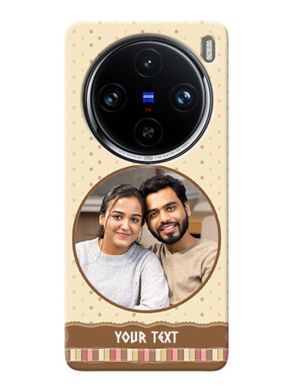 Custom Vivo X100 Pro 5G Mobile Cases: Brown Dotted Mobile Case Design