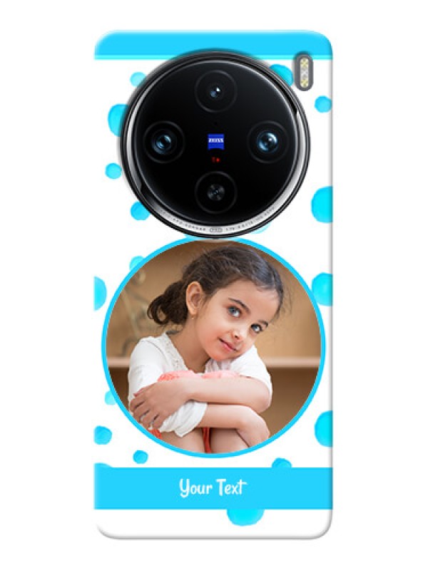 Custom Vivo X100 Pro 5G Custom Phone Covers: Blue Bubbles Pattern Design