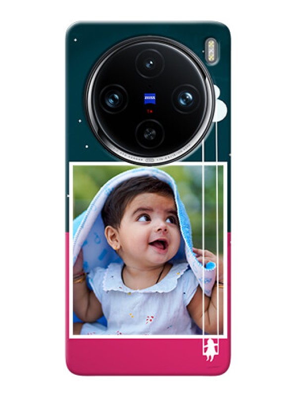 Custom Vivo X100 Pro 5G custom phone covers: Cute Girl with Cloud Design