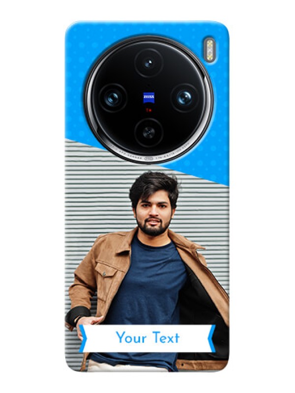 Custom Vivo X100 Pro 5G Personalized Mobile Covers: Simple Blue Color Dotted Design