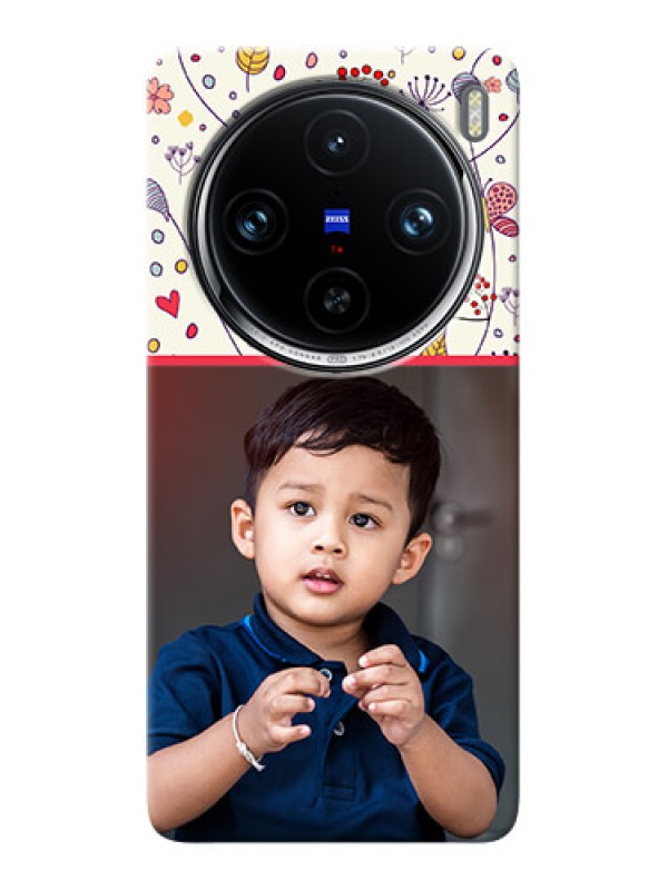 Custom Vivo X100 Pro 5G phone back covers: Premium Floral Design