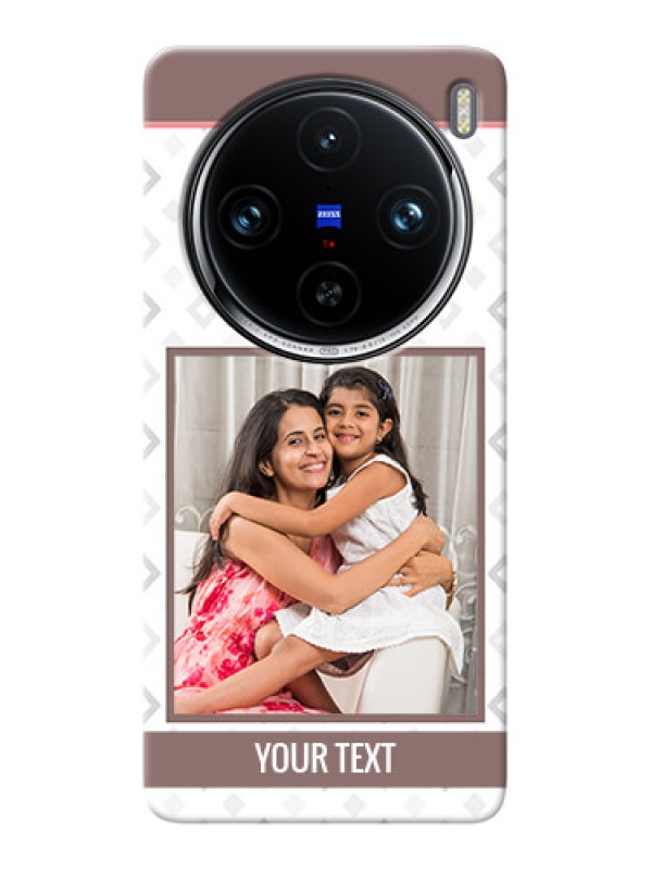 Custom Vivo X100 Pro 5G custom back covers: Simple Diamond Design