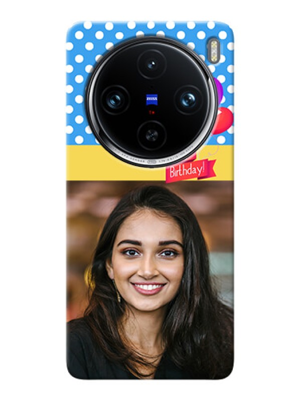 Custom Vivo X100 Pro 5G custom mobile back covers: Happy Birthday Design
