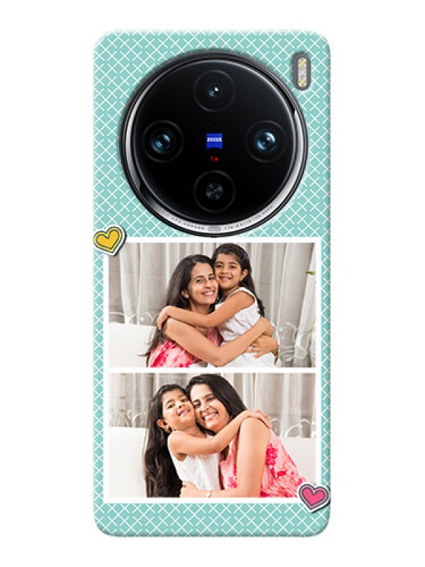 Custom Vivo X100 Pro 5G Custom Phone Cases: 2 Image Holder with Pattern Design