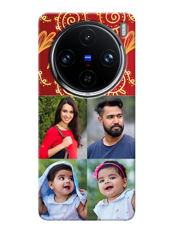 Custom Vivo X100 Pro 5G Mobile Phone Cases: 4 Image Traditional Design