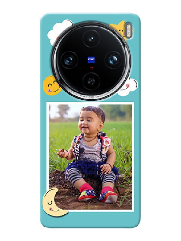 Custom Vivo X100 Pro 5G Personalised Phone Cases: Smiley Kids Stars Design