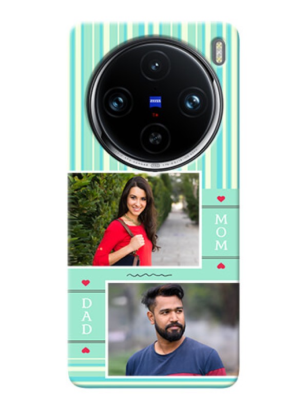 Custom Vivo X100 Pro 5G custom mobile phone covers: Mom & Dad Pic Design