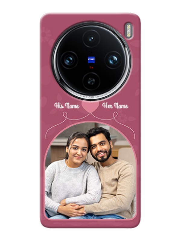 Custom Vivo X100 Pro 5G mobile phone covers: Love Floral Design