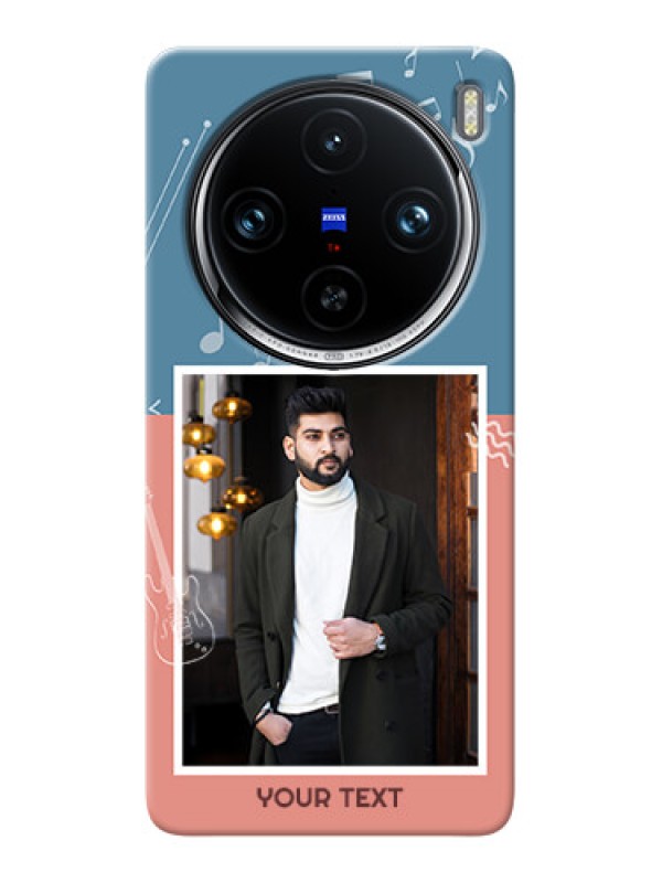 Custom Vivo X100 Pro 5G Phone Back Covers with Color Musical Note Design