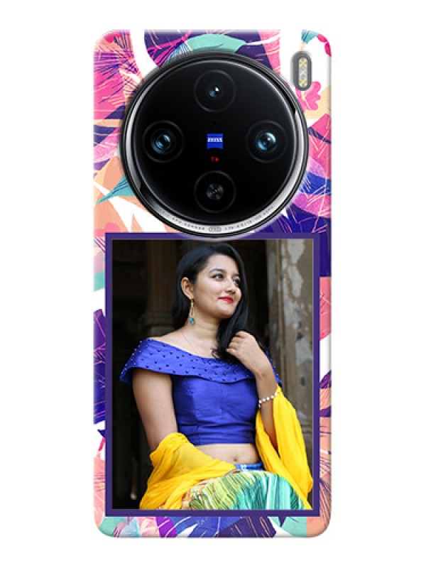 Custom Vivo X100 Pro 5G Personalised Phone Cases: Abstract Floral Design