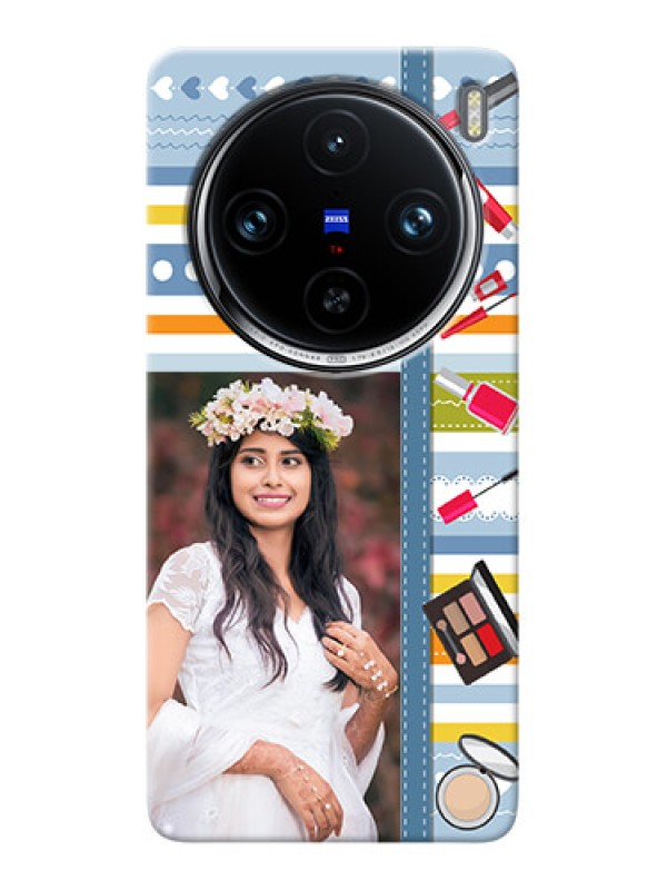 Custom Vivo X100 Pro 5G Personalized Mobile Cases: Makeup Icons Design
