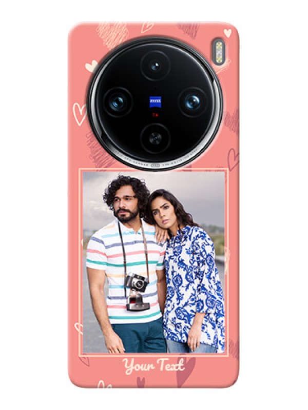 Custom Vivo X100 Pro 5G custom mobile phone cases: love doodle art Design