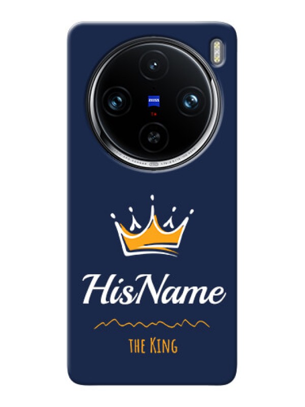 Custom Vivo X100 Pro 5G King Phone Case with Name