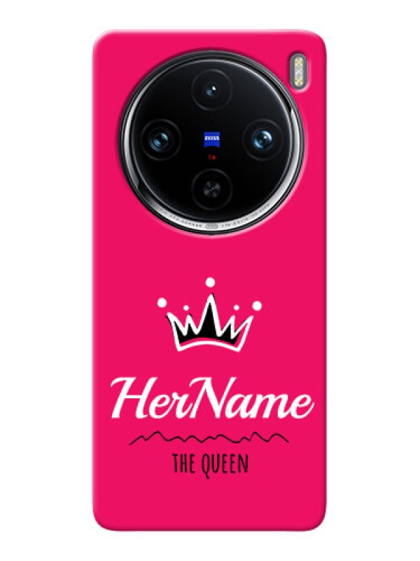 Custom Vivo X100 Pro 5G Queen Phone Case with Name