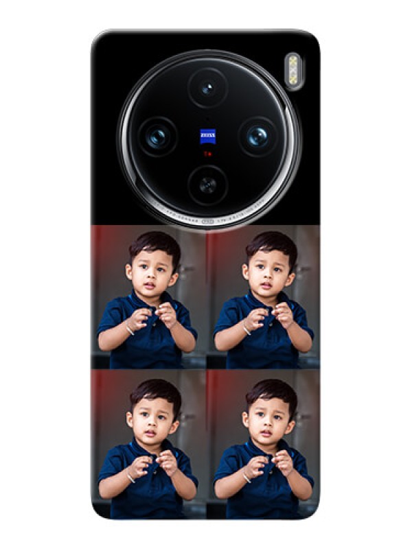 Custom Vivo X100 Pro 5G 4 Image Holder on Mobile Cover