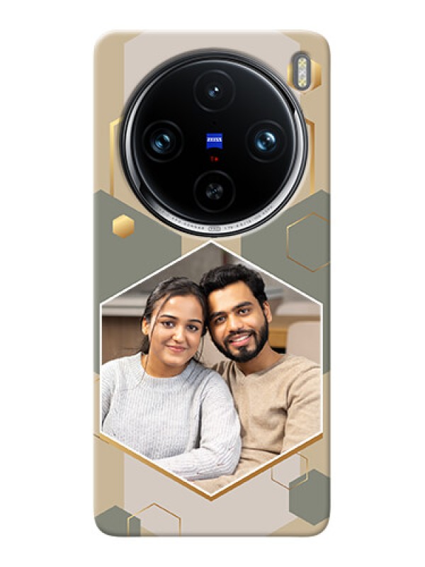 Custom Vivo X100 Pro 5G Photo Printing on Case with Stylish Hexagon Pattern Design