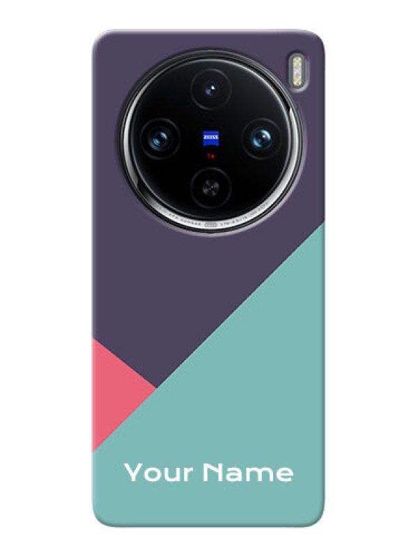 Custom Vivo X100 Pro 5G Custom Mobile Case with Tri Color abstract Design