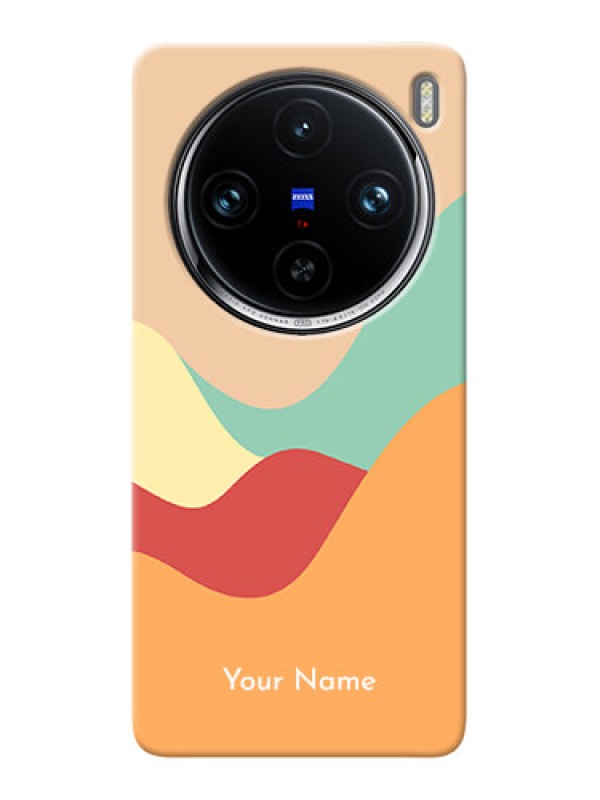 Custom Vivo X100 Pro 5G Personalized Phone Case with Ocean Waves Multiwithcolour Design