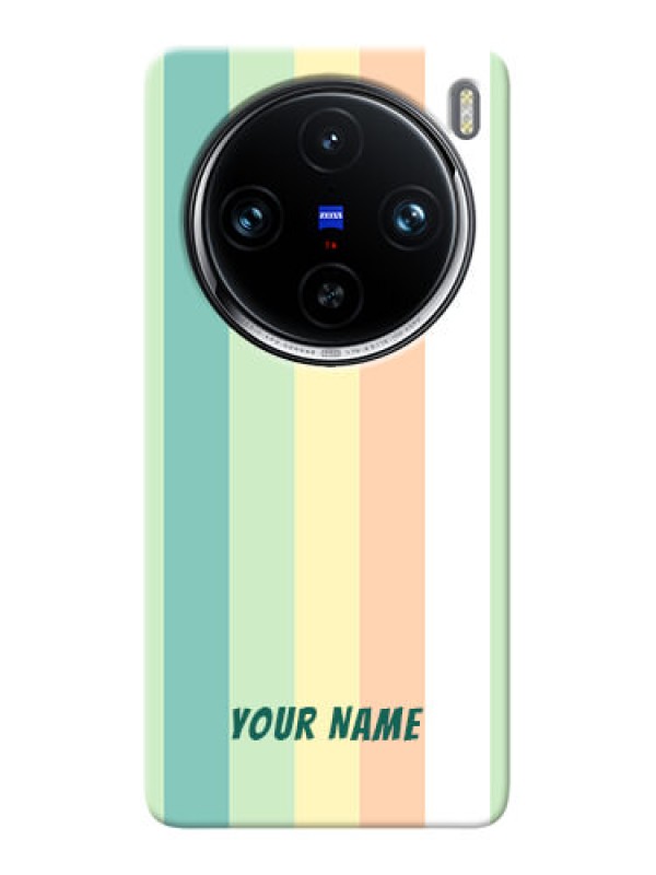 Custom Vivo X100 Pro 5G Photo Printing on Case with Multiwithcolour Stripes Design